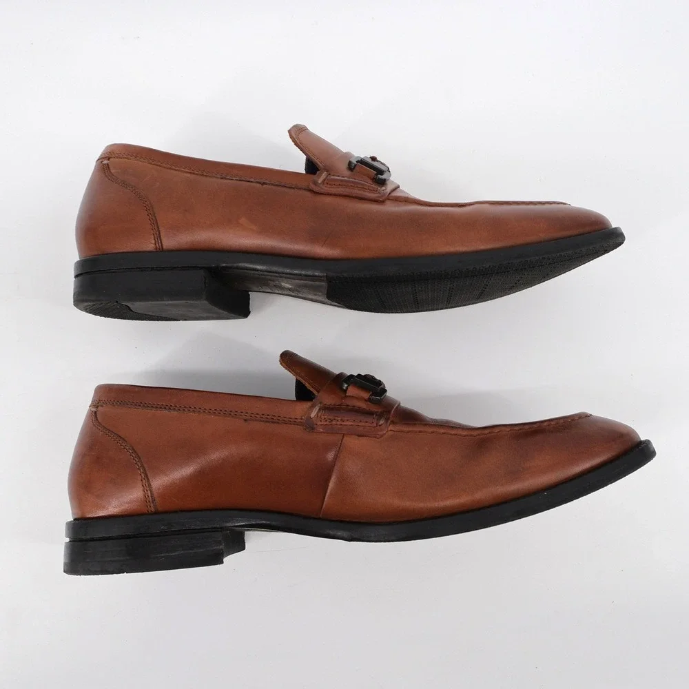 Cole Haan Grand 360 WARNER Bit Braided Strap Loafers British Tan Mens 9.5‎ M